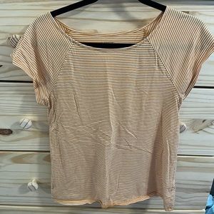 LOFT Striped Boat Neck Tee